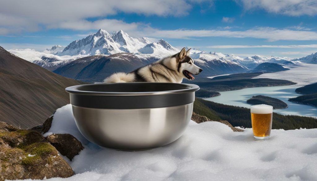 Alaskan Malamute food bowl