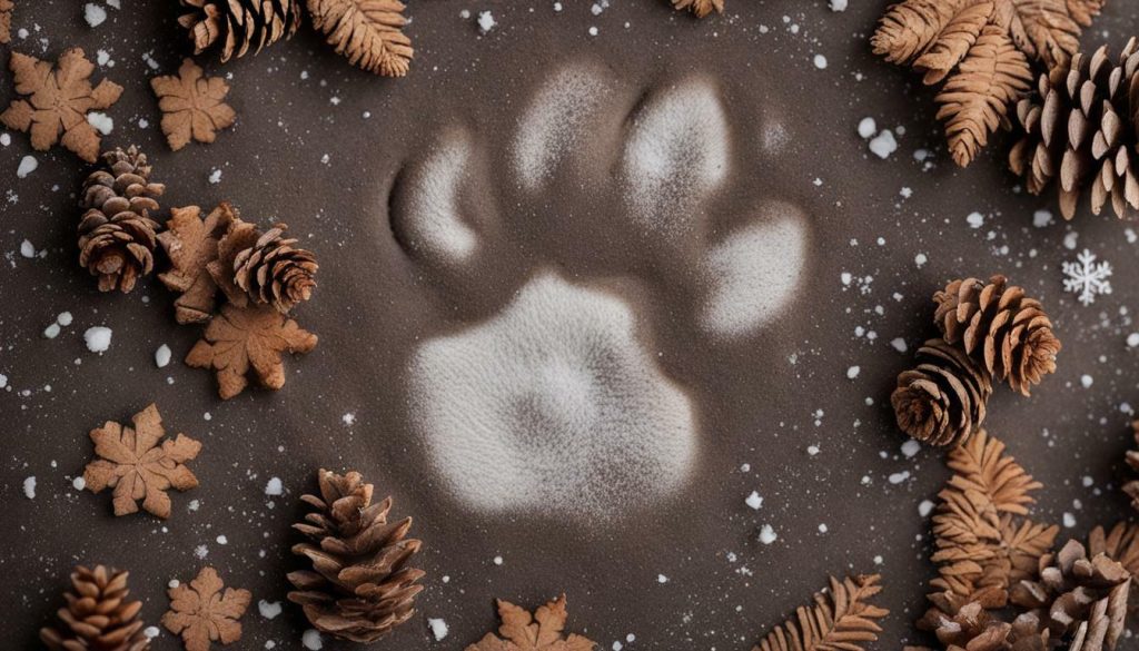 Alaskan Malamute pawprint keepsake