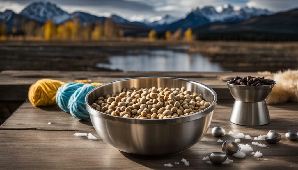 Durable food bowl for Alaskan Malamutes