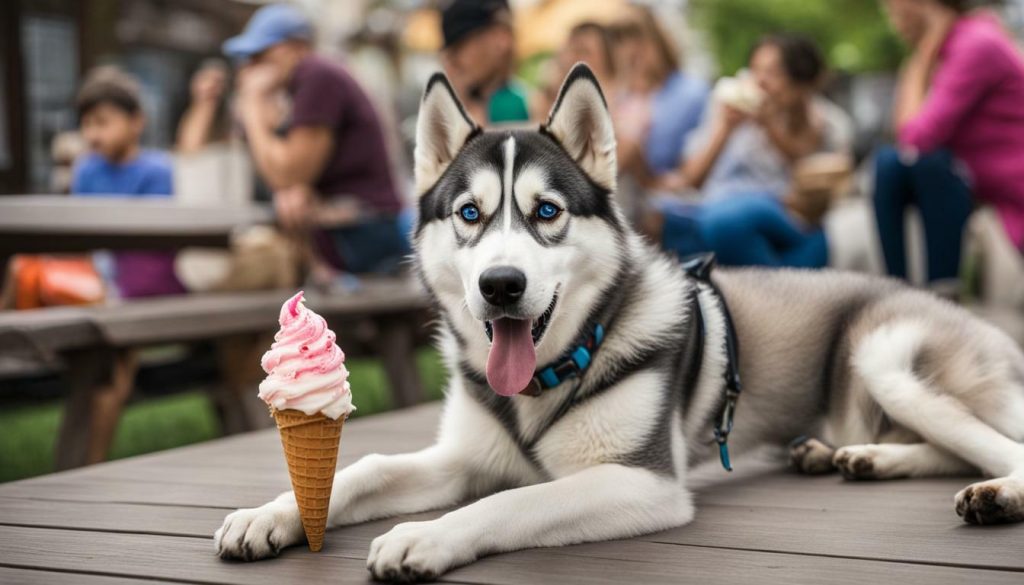 Health Risks of Huskies Eating Ice Cream