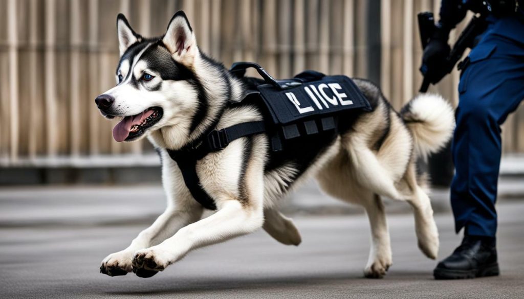 Husky Police Dog