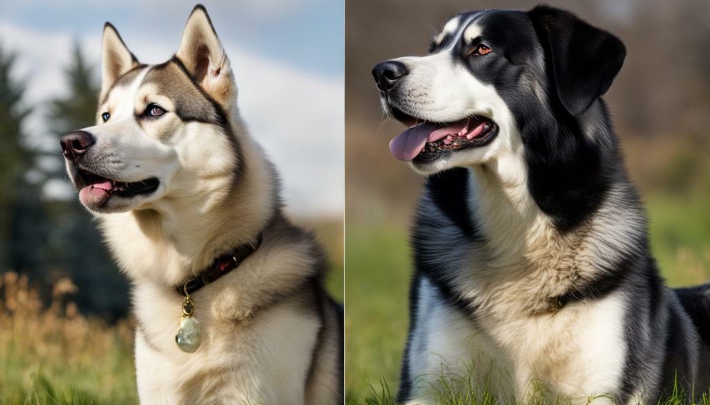 Husky and Labrador Retriever comparison