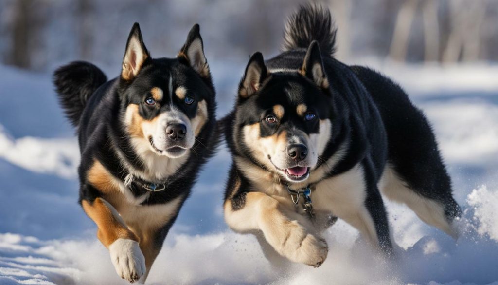 Husky and Rottweiler comparison