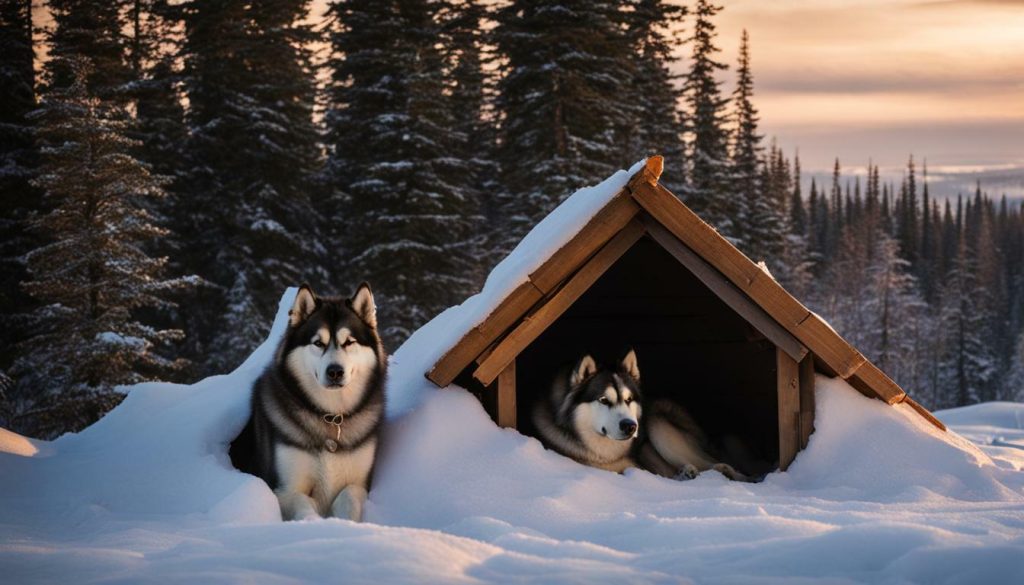 Safety considerations for Alaskan Malamutes sleeping outside