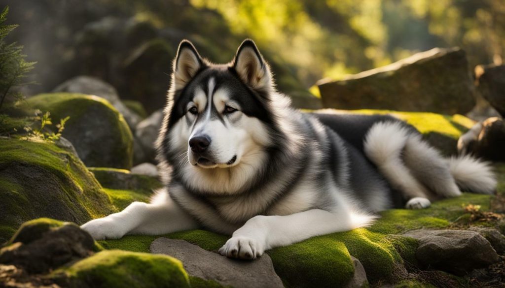 calming techniques for energetic Malamutes