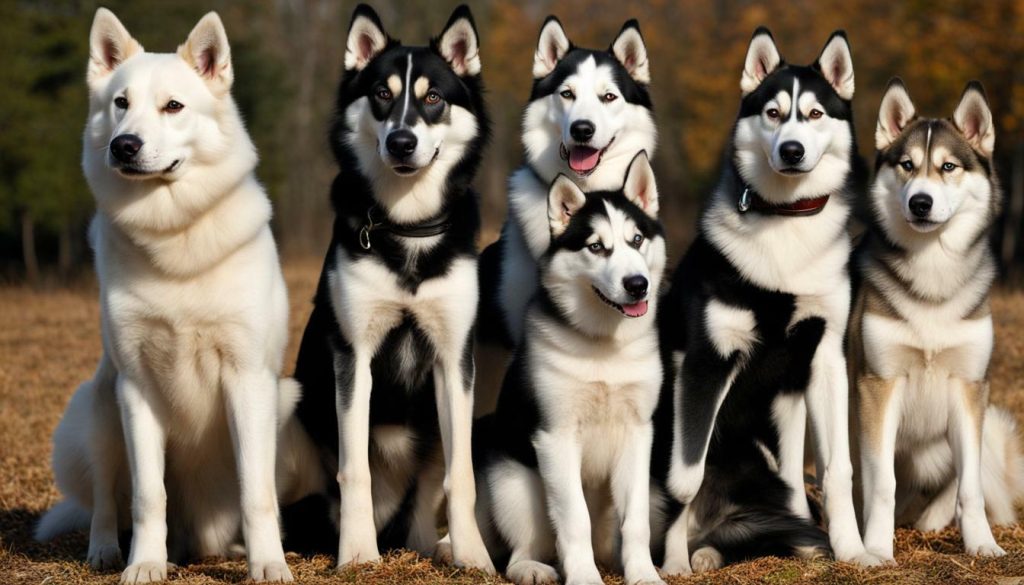 dog breeds resembling huskies
