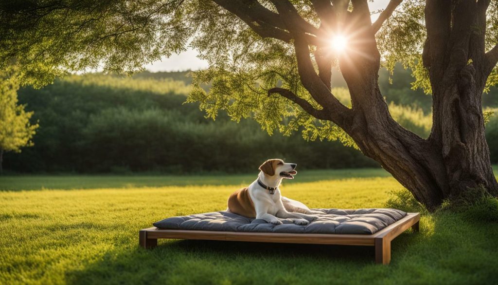 elevated dog bed for temperature regulation