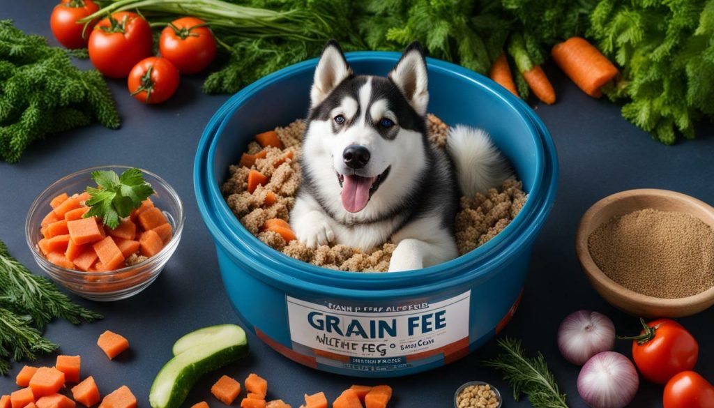 grain-free wet dog food for Huskies with allergies