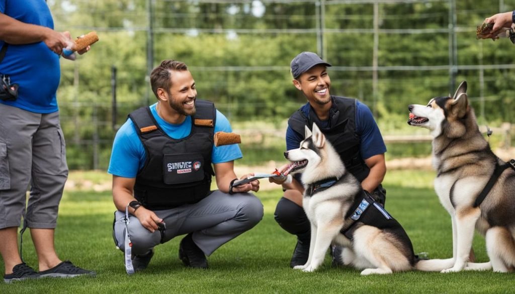 husky service dog training