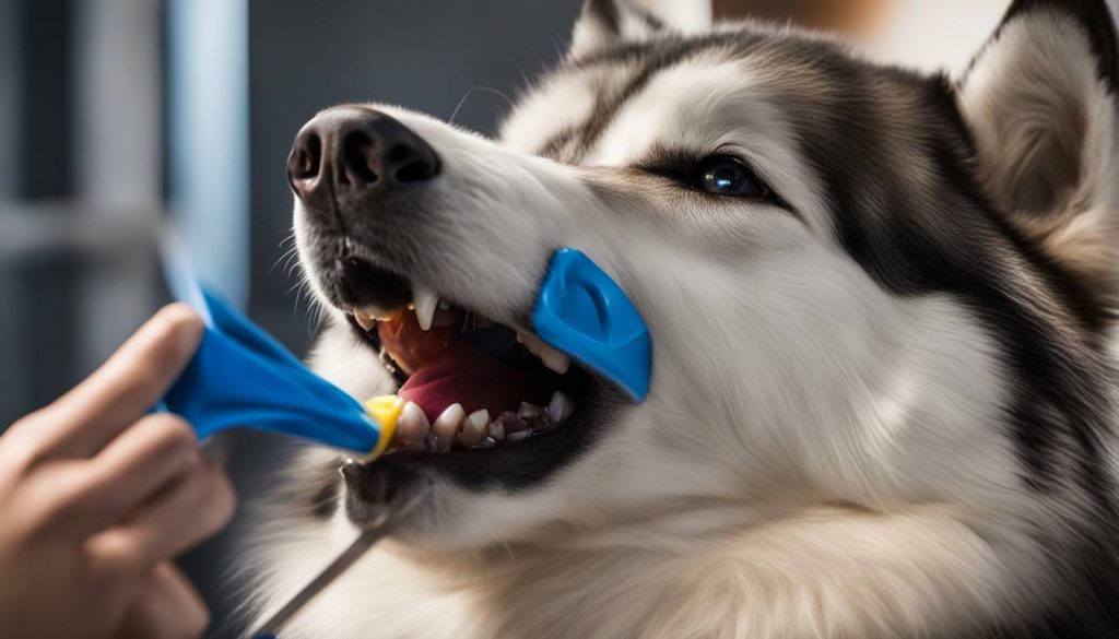 professional dental cleaning for Malamutes