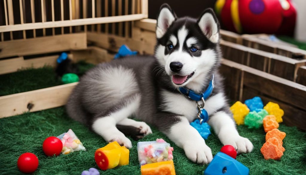 socializing a husky puppy at home
